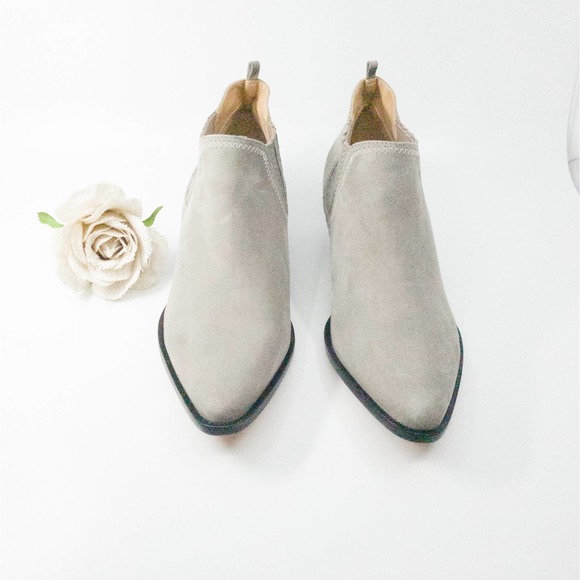 NEW Schutz Jacqueline Suede Bone Ankle Booties - Size 10.5 - Picture 2 of 10